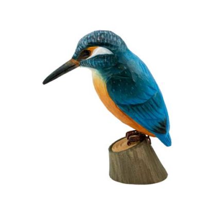 Decoratie IJsvogel (Handgesneden) "Een echte geluksbrenger" - Afbeelding 5
