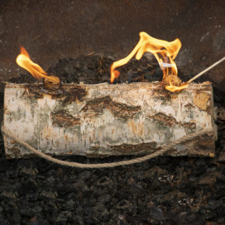 Liggende Zweedse fakkel L 10,9 x D 9,7 x H 31,4 cm