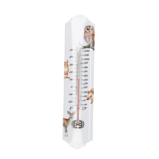 Thermometer aquarel bosdieren L 6,3 x D 1 x H 29,5 cm