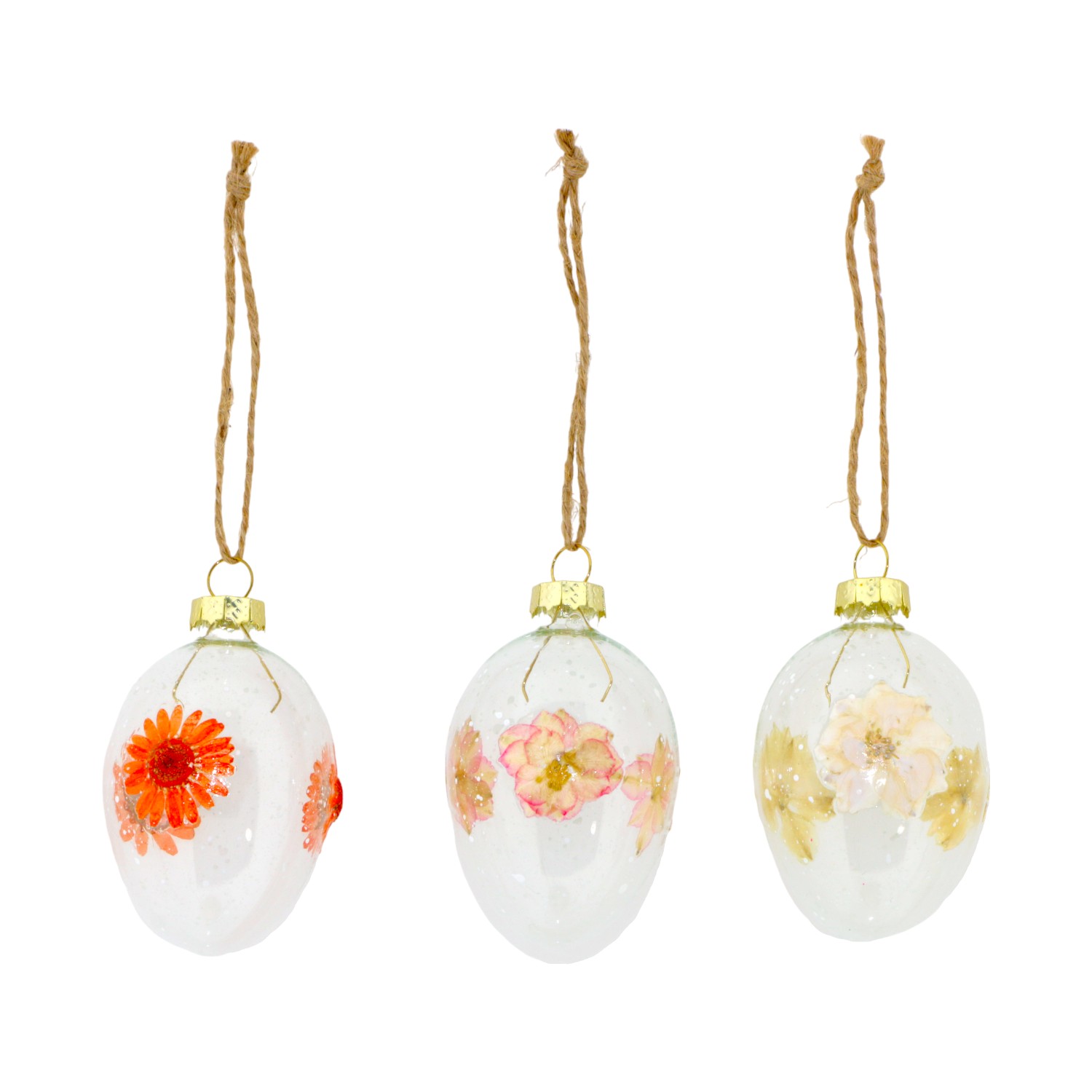 Transparante ornament (Pasen) (Paastak) (Bloemen) 3 verschillende tinten !