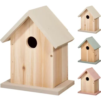 🐦🌿 Sfeervol Houten Vogelhuisje (16 x 11 x 20 cm) 🌿🐦